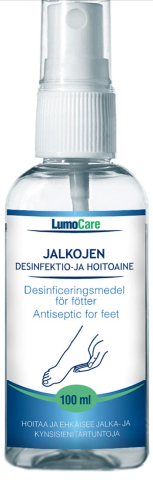 Lumomed LumoCare Jalkojen desinfektio- ja hoitoaine 100ml