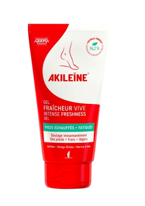 Akileine Intense Freshness Gel (Ice gel) viilentävä geeli 75 ml