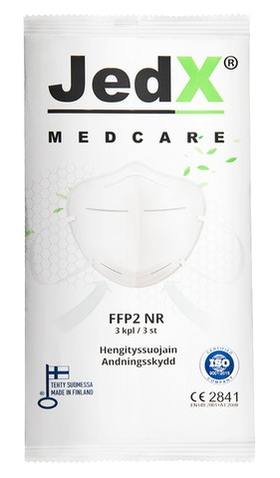 JedX FFP2 Hengityssuojain (FIN), 3 kpl