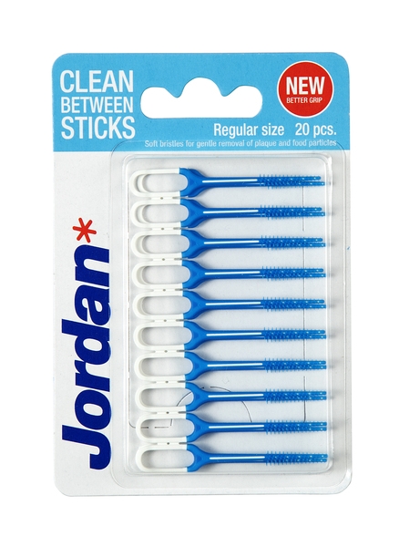 Jordan Clean Between Sticks Regular Size hammastikku, 20 kpl