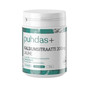 Puhdas+ Kalsiumsitraatti 200 mg 120 g