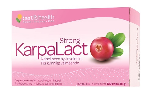 KarpaLact Strong Karpalouute-maitohappobakteeri-kapseli, 120 kaps