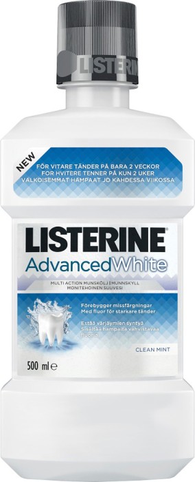 Listerine Advanced White valkaiseva suuvesi, 500 ml