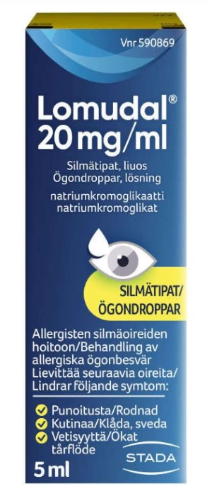 LOMUDAL 20 mg/ml 5 ml silmätipat, liuos