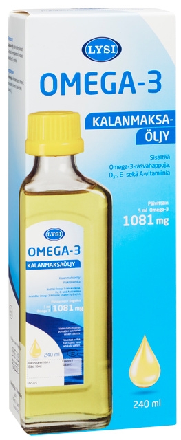 Lysi Omega-3 kalanmaksaöljy, 240 ml