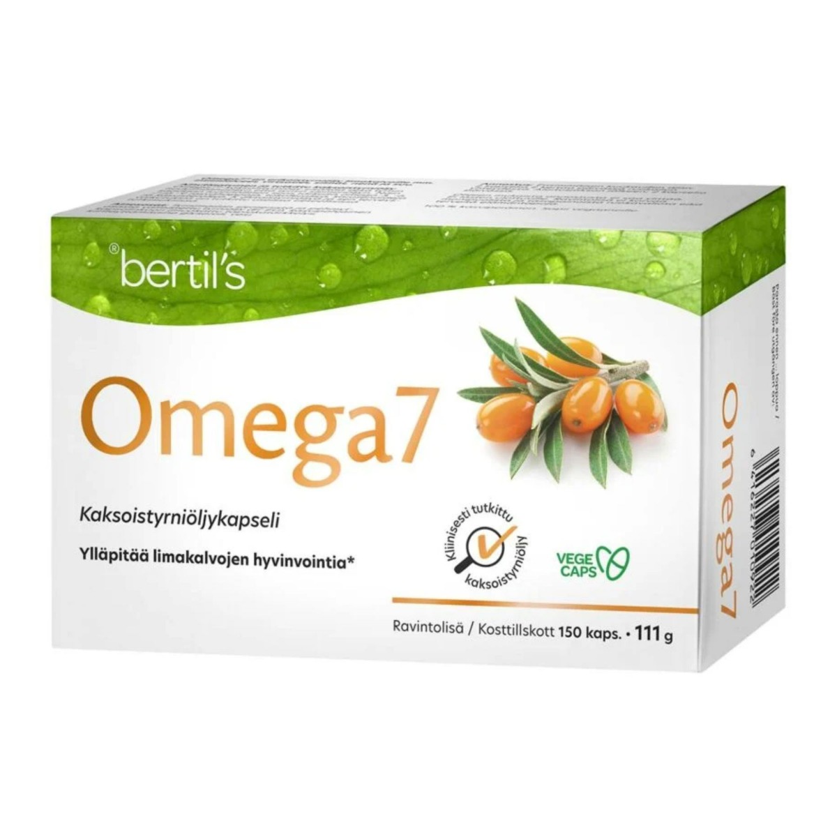 bertil's Omega7 kaksoistyrniöljykapseli 150 kaps.
