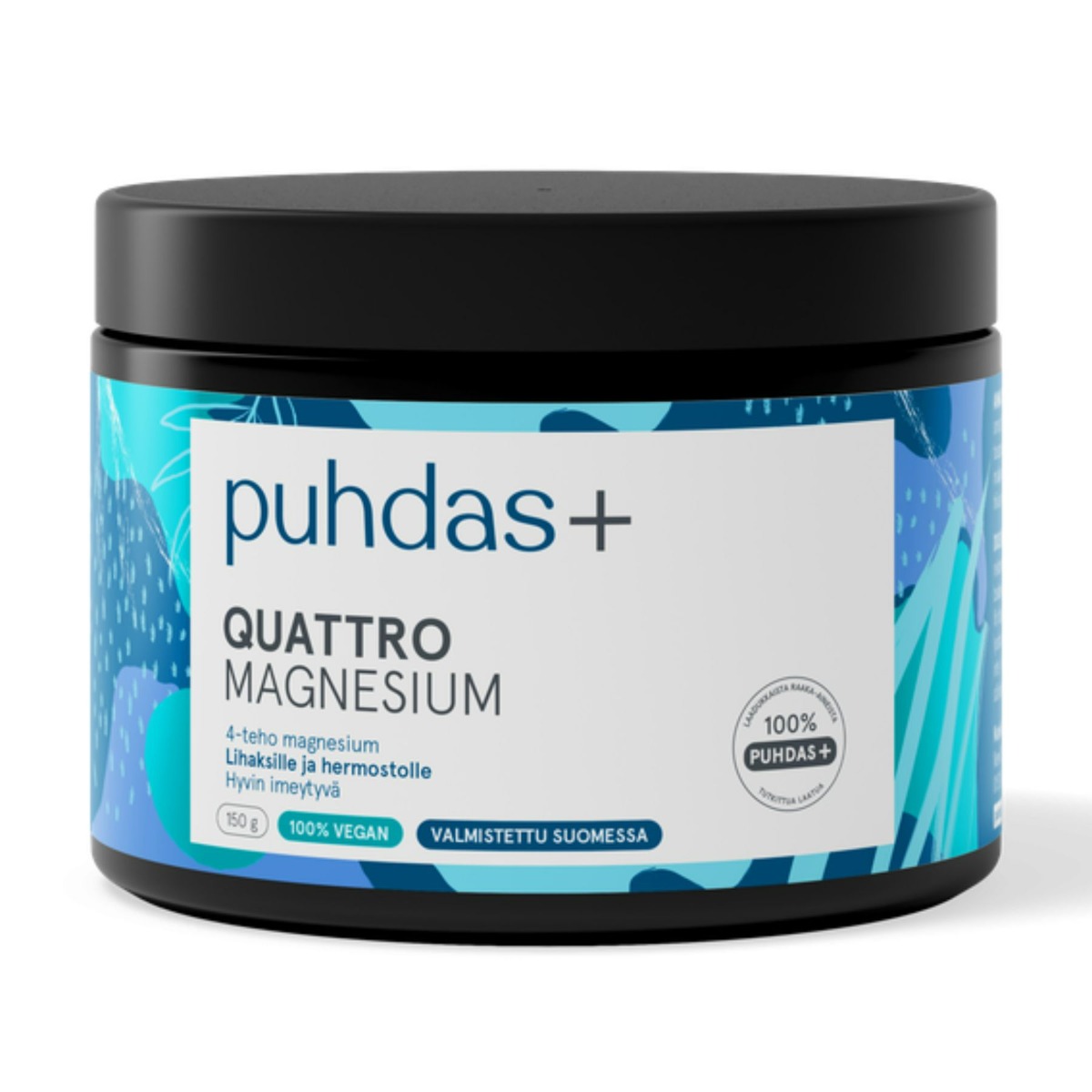 Puhdas+ Quattro Magnesium jauhe, 150 g