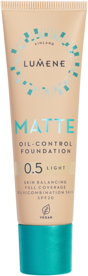Lumene Matte Oil-control meikkivoide SPF20, sävy 0.5 Light 30 ml