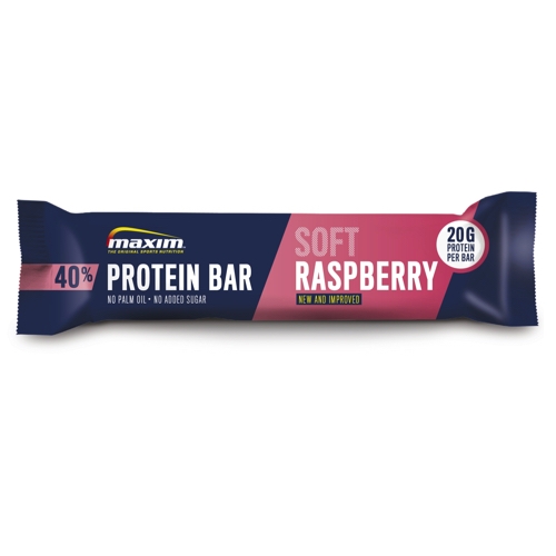 Maxim 40% Soft Raspberry proteiinipatukka, 50 g