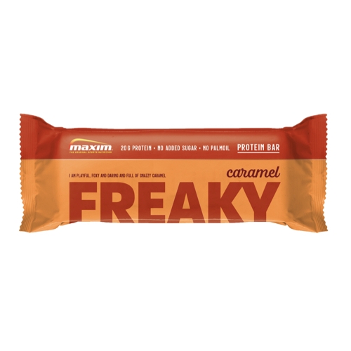 Maxim Freaky Caramel proteiinipatukka, 55 g