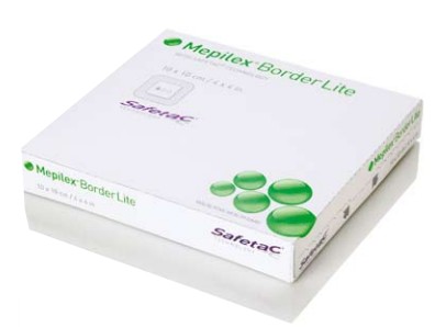 Mepilex Border Lite haavasidos 7,5 x 7,5 cm, 5 kpl