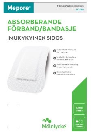 Mepore kiinnittyvä sidos 9x15 cm 5 kpl