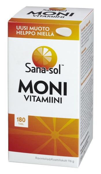 Sana-sol Monivitamiini, 180 tabl