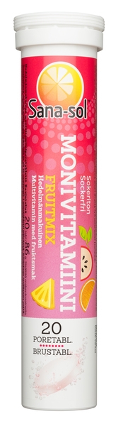 Sana-sol Monivitamiini Fruitmix, 20 poretabl