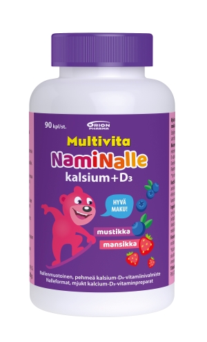 Multivita Naminalle kalsium+D3 90 tabl 100mg/5mcg