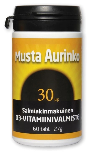 Musta Aurinko D3 30 µg 60 tabl