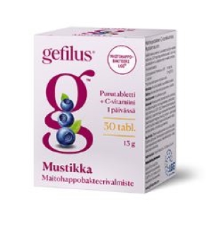 Gefilus Mustikka purutabletti, 30 kpl