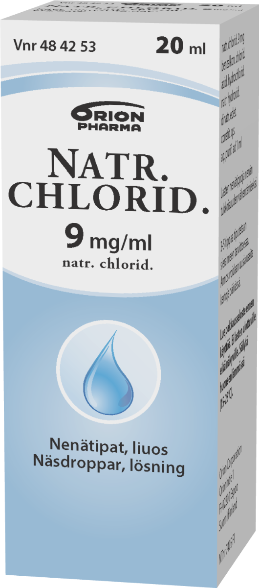 NATR. CHLORID. 9 mg/ml 20 ml nenätipat, liuos