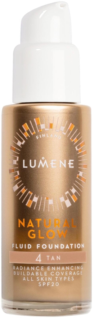 Lumene Natural Glow Fluid Foundation SPF20 4 Tan 30 ml