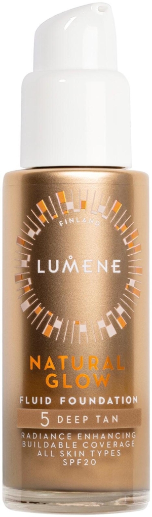 Lumene Natural Glow Fluid Foundation SPF20 5 Deep Tan 30 ml