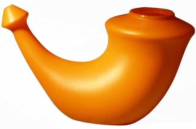 Nenänhuuhtelukannu Sarvikuono, oranssi, 1 kpl