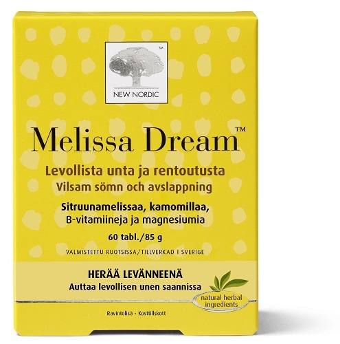 New Nordic Melissa Dream™ ravintolisä, 60 tabl
