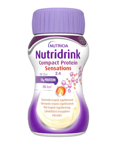 Nutridrink Compact Protein 2.4  Lämmittävä Trooppinen Inkivääri 4 x 125 ml