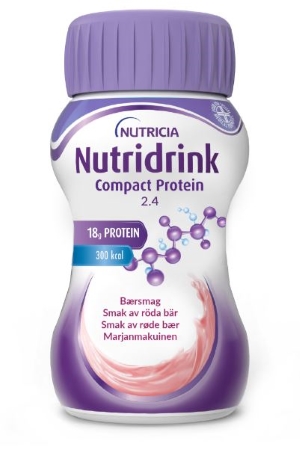 Nutridrink Compact 2.4 Protein Punaiset marjat 4 x 125 ml