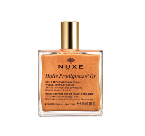 Nuxe Huile Prodigieuse Or Golden Multi-Purpose Dry Oil Face, Body, Hair, 50 ml