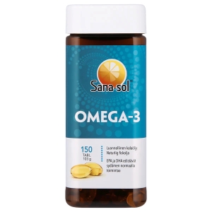 Sana-sol Omega-3 kalaöljyvalmiste, 150 kaps