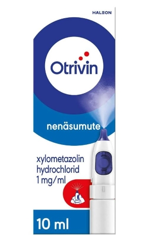 OTRIVIN SÄILYTYSAINEETON 1 mg/ml 10 ml nenäsumute, liuos, Khone-pumppu
