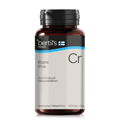 Bertil’s Kelasin kromi, 200 tabl