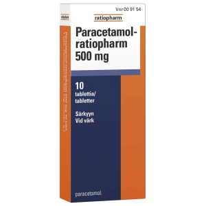 PARACETAMOL-RATIOPHARM 500 mg 10 fol tabl