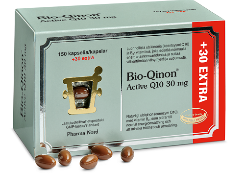 Pharma Nord Bio-Qinon Active Q10 30 mg Extra, 150+30 kaps.