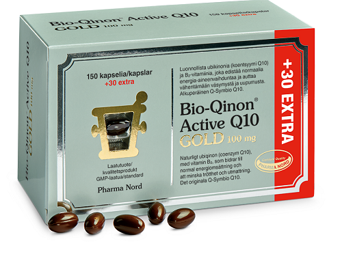Pharma Nord Bio-Qinon Active Q10 Gold 100 mg Extra, 150+30 kaps.