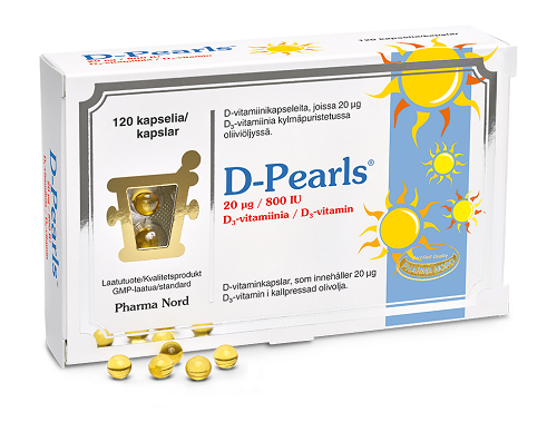 Pharma Nord D-Pearls 20 µg, 120 kaps.