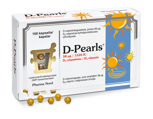 Pharma Nord D-Pearls 38 µg, 160 kaps.