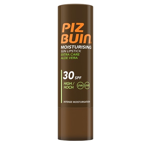 Piz Buin Moisturising Extra Care Aloe Vera SPF30 aurinkosuojahuulivoide, 4,9 g