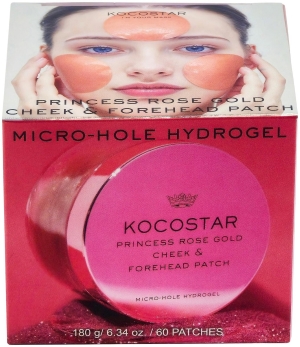 KOCOSTAR Princess Rose Gold Cheek & Forehead Patch with Micro-Hole Hydrogel 60pcs
