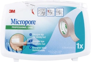 Micropore haavateippi ruskea katkokela 1,25 cm x 9,14 m