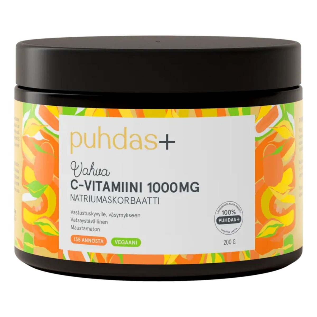 Puhdas+ C-vitamiini 1000 mg, 200 g