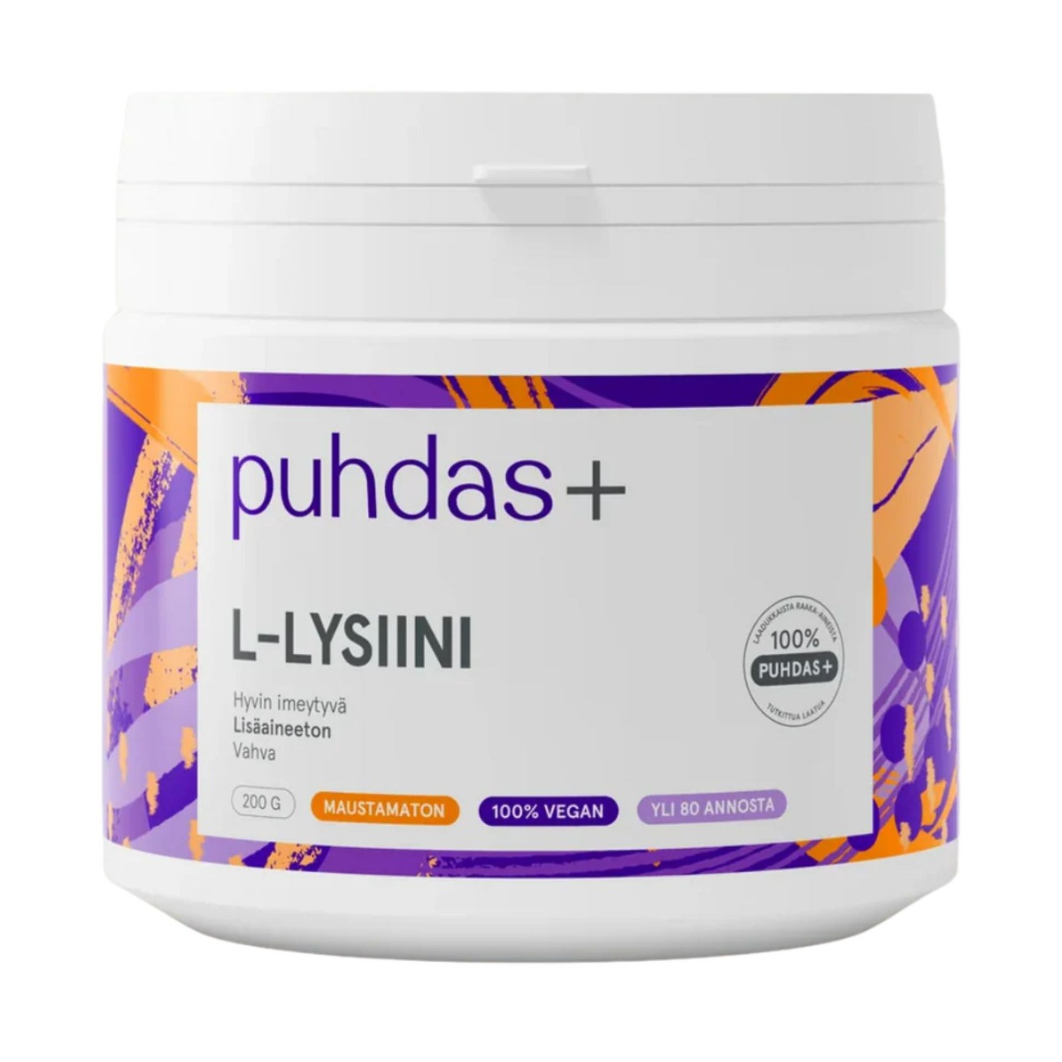 Puhdas+ L-Lysiini, 200 g