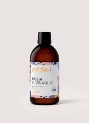 Puhdas+ Mustakuminaöljy 250 ml