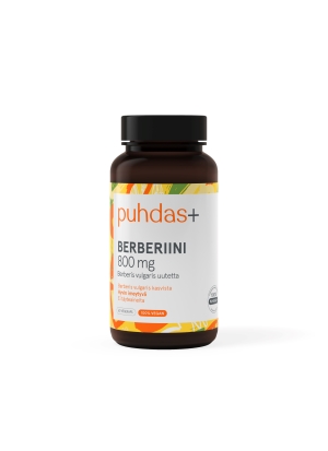 Puhdas+ Berberiini 800 mg  60 vegekaps