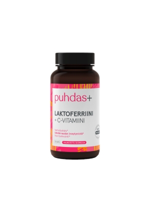 Puhdas+ Laktoferriini 100 mg + C-vitamiini 40 vegekaps