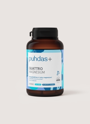 Puhdas+ Quattro Magnesium, 100 + 20 kapselia