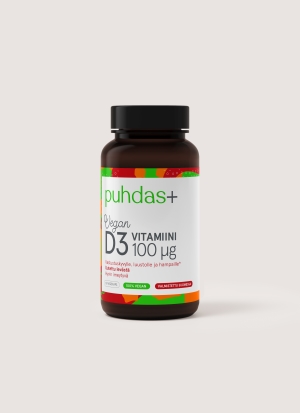 Puhdas+ Kasviperäinen D3-vitamiini 100 µg 60 vegekaps