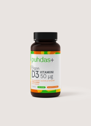 Puhdas+ Kasviperäinen D3-vitamiini 50 µg 60 vegekaps
