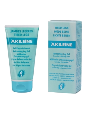 Akileine Refreshing Leg Gel geeli turvonneille jaloille 150 ml