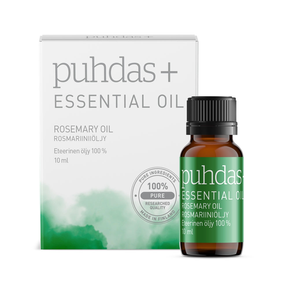 Puhdas+ 100 % Premium essential oil, rosmariiniöljy, 10ml